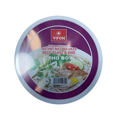 Nouilles de riz au bœuf dans bol - Pho Bo - VIFON - 70g - Hello Asia