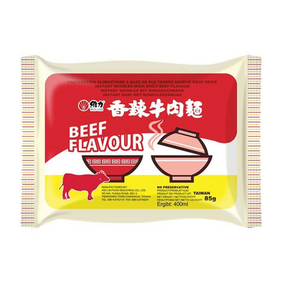Nouilles instantanées Wei Lih saveur bœuf - 85g