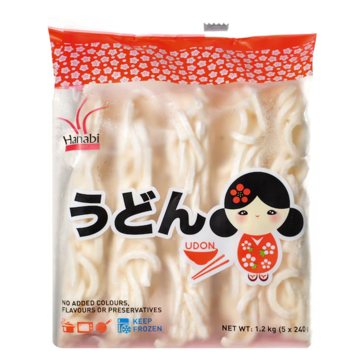 Frische Udon-Nudeln – HANABI – 600 g