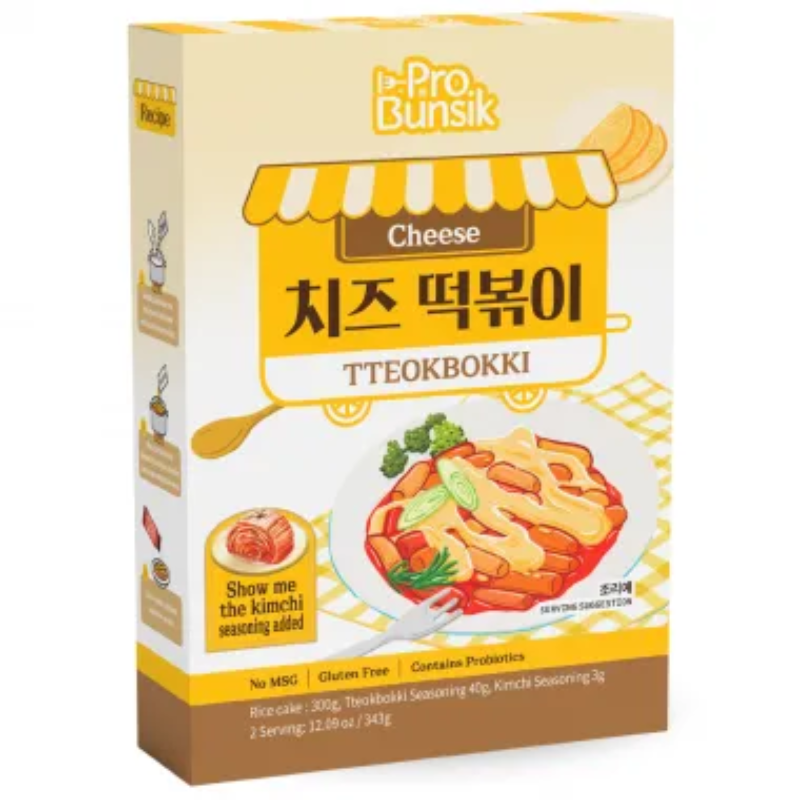 Tteokbokki Yellow Cheese - PROBUNSIK - 343g