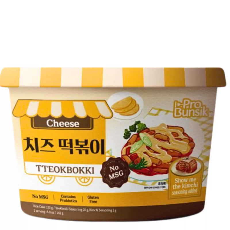 Tteokbokki Yellow (Bowl) Chesse - PROBUNSIK - 142g