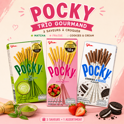 Pack Pocky 3 saveurs – GLICO
