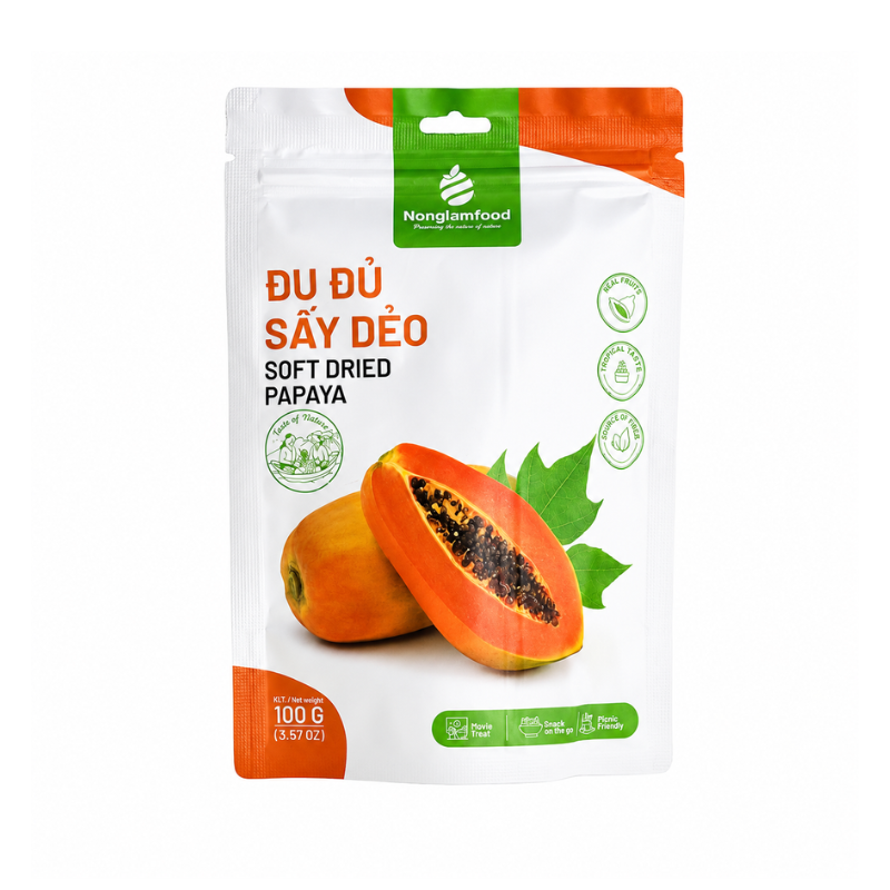 Papaye séchée moelleuse - NLF - 100g