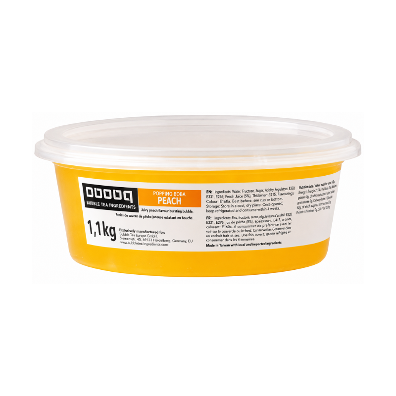 Perles éclatantes saveur pêche - OBOBA - 1,1kg