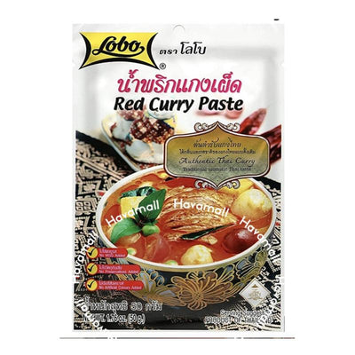 Pâte de curry rouge - Lobo - 50g