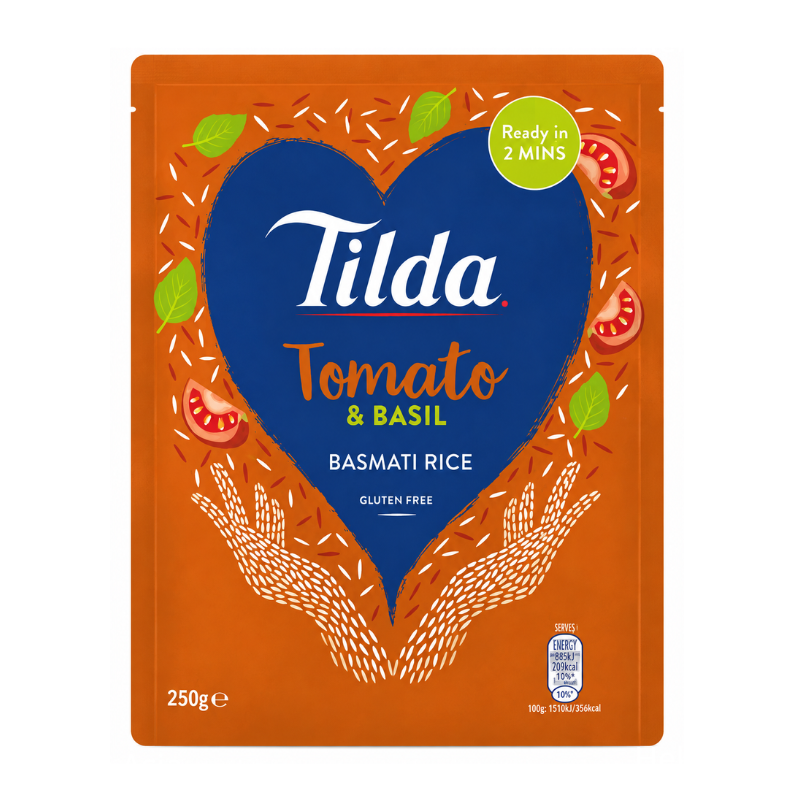 Riz basmati à la tomate et au basilic - TILDA - 250g