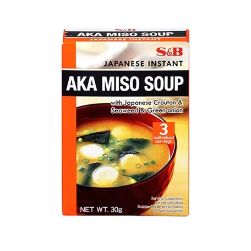 Soupe Instantanée Aka Miso 3 Portions - S&B - 30g