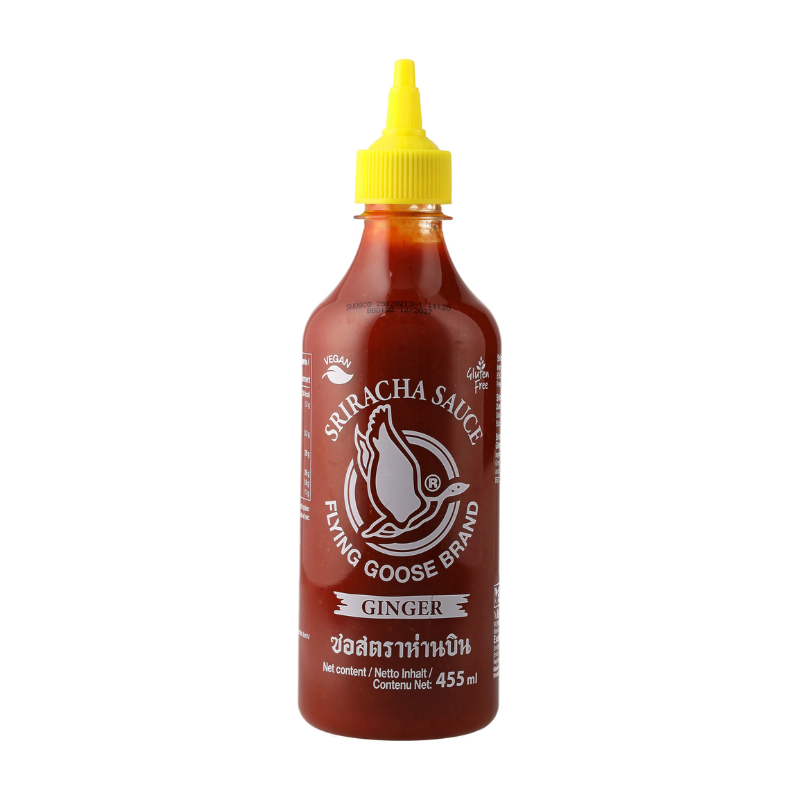Sauce pimentée Sriracha au gingembre - FLYING GOOSE - 455ml