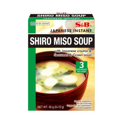 Soupe Instantanée Shiro Miso 3 Portions - S&B - 30g