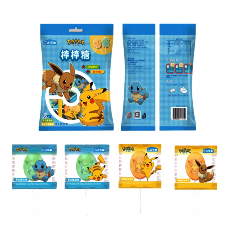 Sucette Pokémon citron, menthe & fruit de la passion - 60g