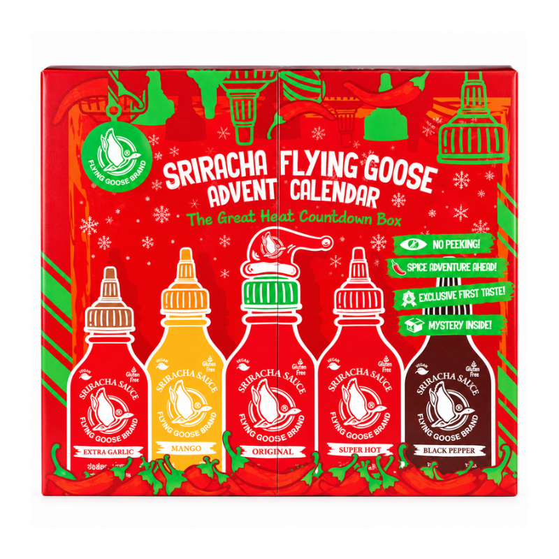 Adventskalender mit scharfen Saucen – FLYING GOOSE | Hello Asia